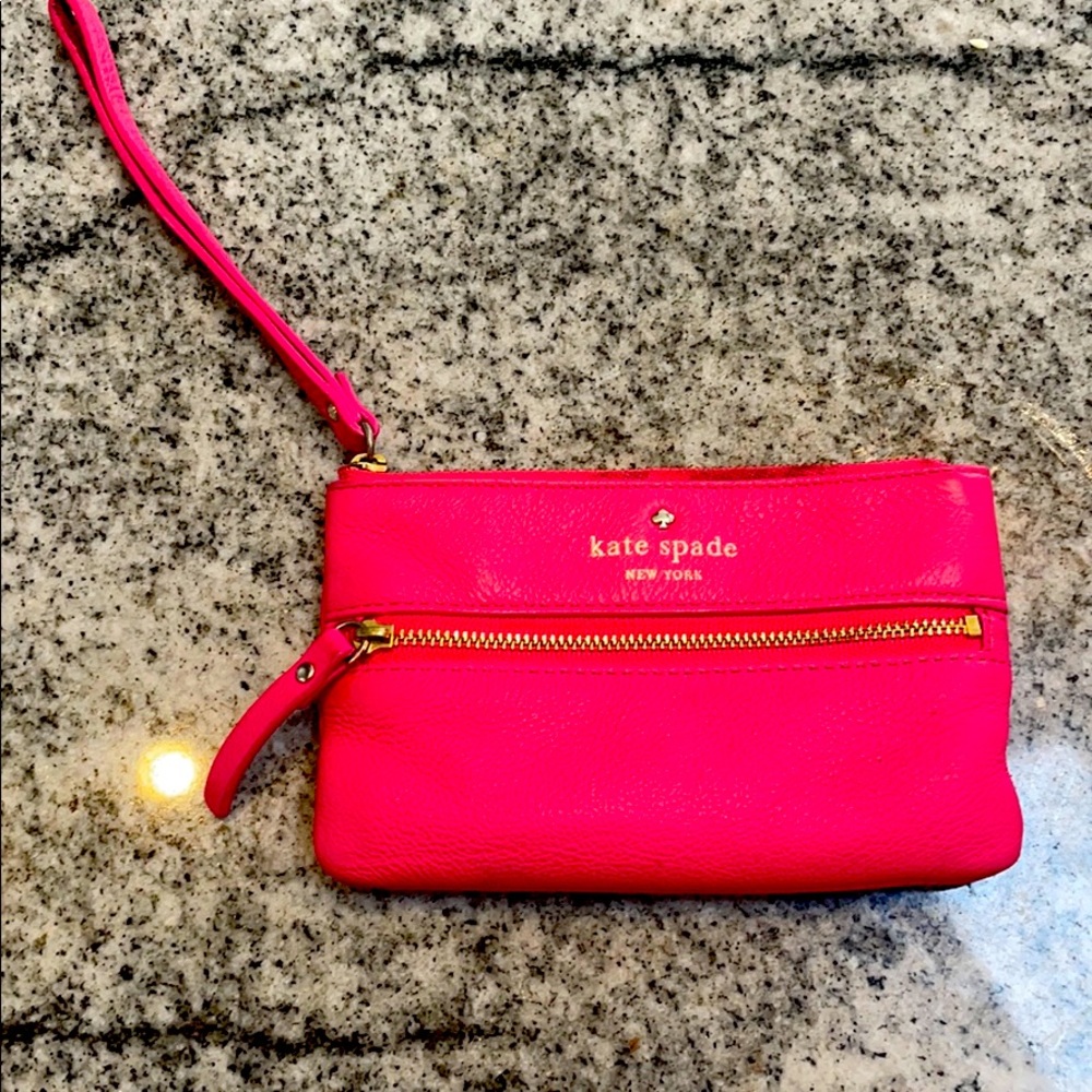 Kate Spade Cobble Hill Hot Pink Wristlet